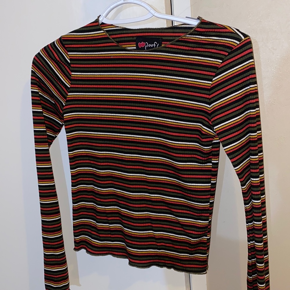 Multicolored striped top from dillards